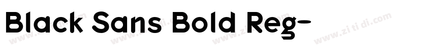 Black Sans Bold Reg字体转换
